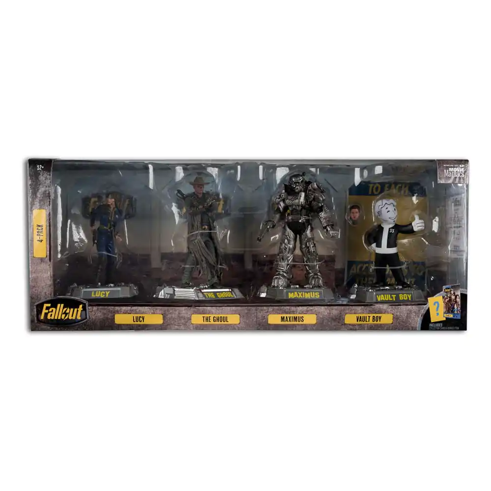 Fallout Movie Maniacs PVC Statuen 4er-Pack Lucy, Maximus, The Ghoul & Vault Boy 15 cm Produktfoto