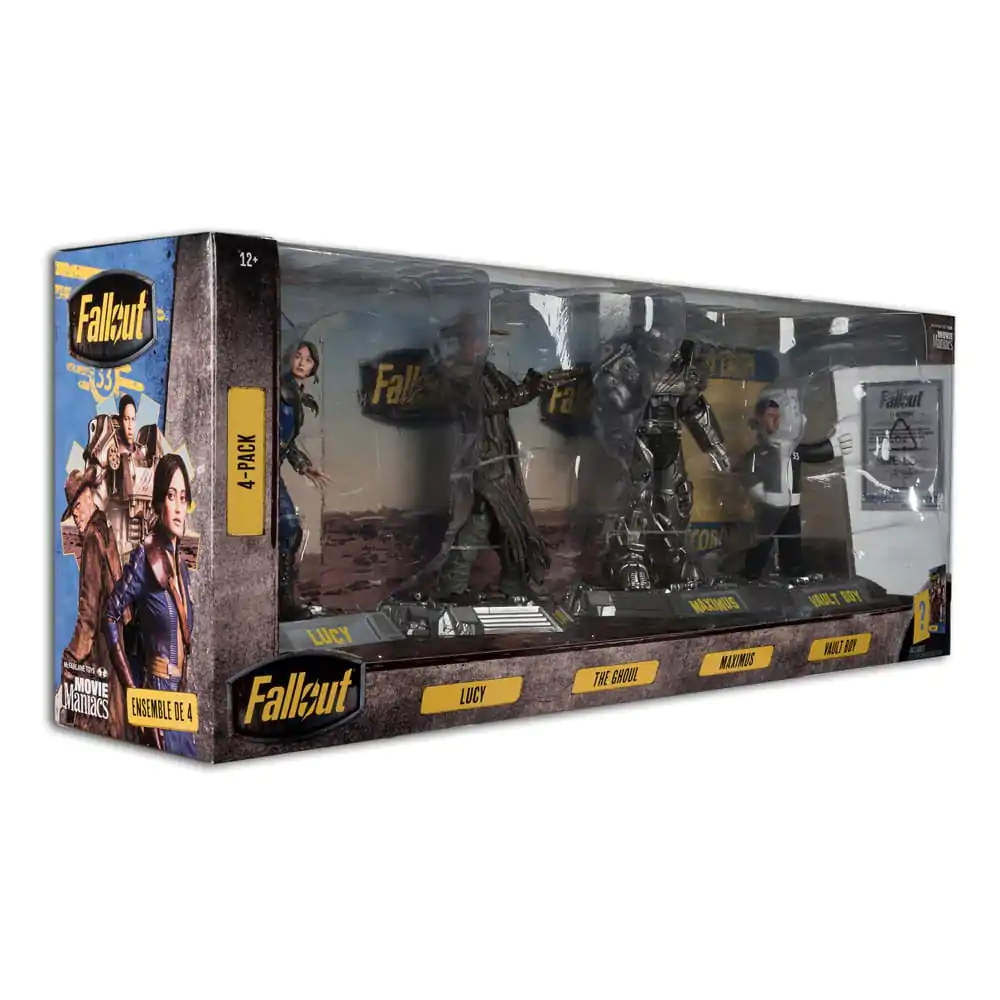 Fallout Movie Maniacs PVC Statuen 4er-Pack Lucy, Maximus, The Ghoul & Vault Boy 15 cm Produktfoto