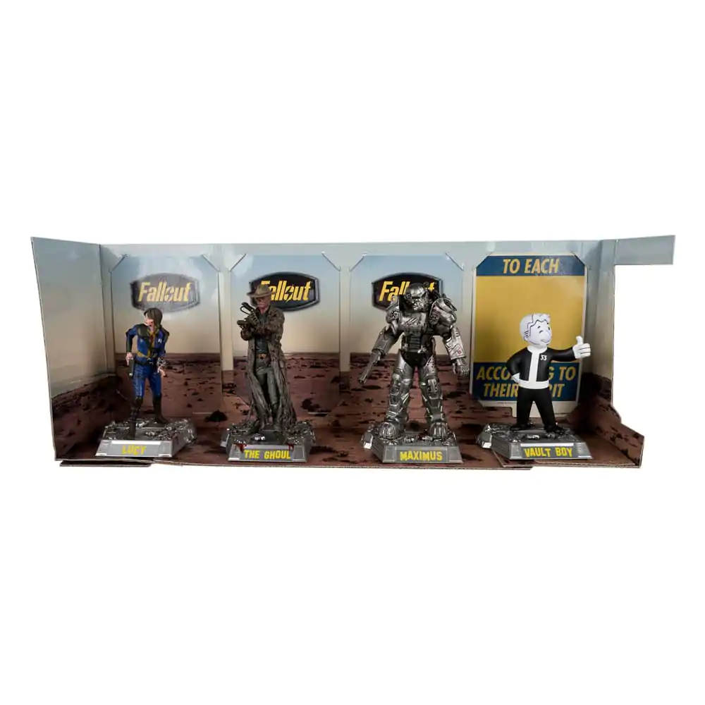 Fallout Movie Maniacs PVC Statuen 4er-Pack Lucy, Maximus, The Ghoul & Vault Boy 15 cm termékfotó