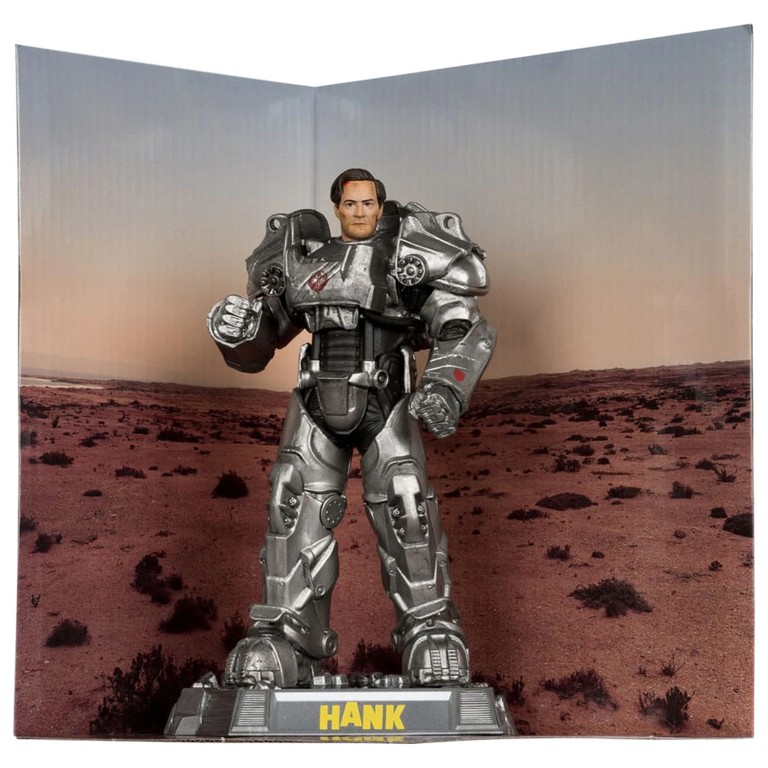 Fallout Movie Maniacs Actionfigur Hank Maclean (Season 2) (Red Platinum Edition) 17 cm Produktfoto