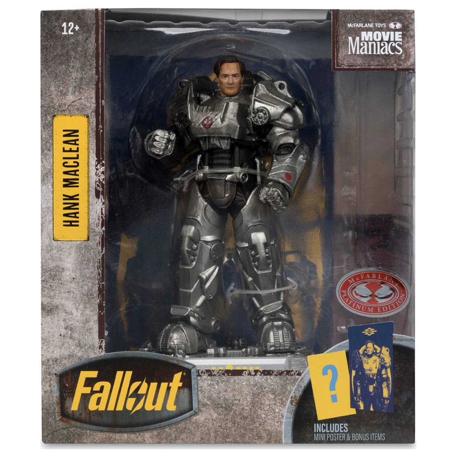Fallout Movie Maniacs Actionfigur Hank Maclean (Season 2) (Red Platinum Edition) 17 cm Produktfoto