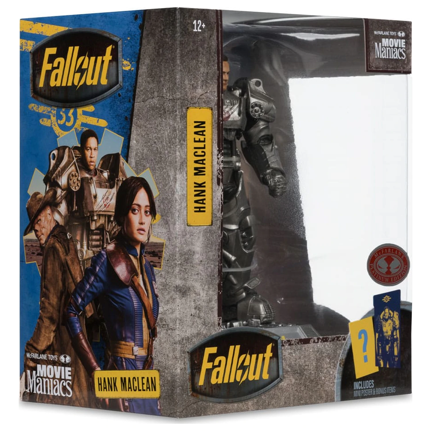 Fallout Movie Maniacs Actionfigur Hank Maclean (Season 2) (Red Platinum Edition) 17 cm Produktfoto