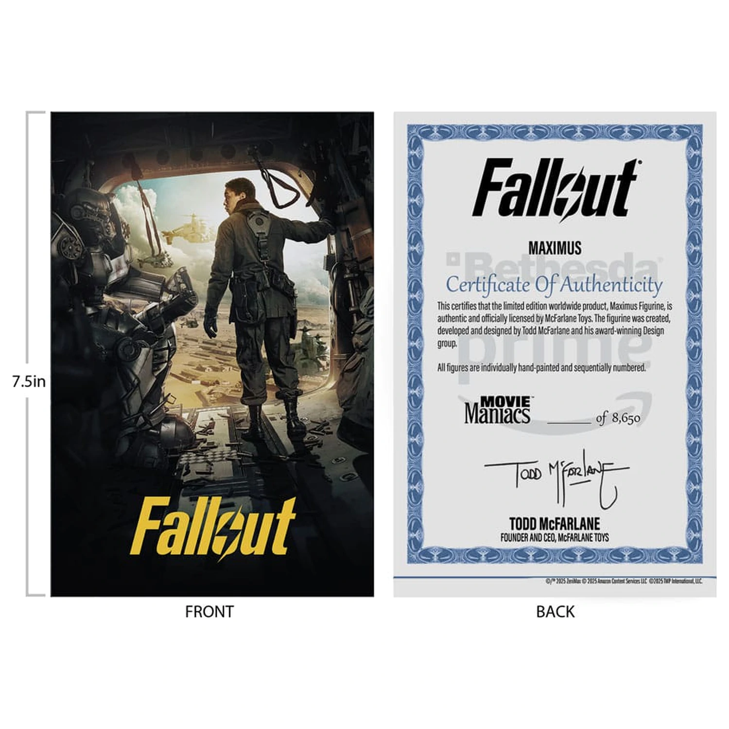 Fallout Movie Maniacs Actionfigur Maximus (Season 2) 17 cm Produktfoto