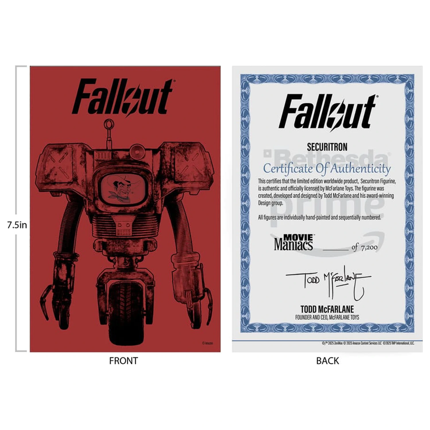 Fallout Movie Maniacs Actionfigur Securitron (Season 2) 15 cm Produktfoto