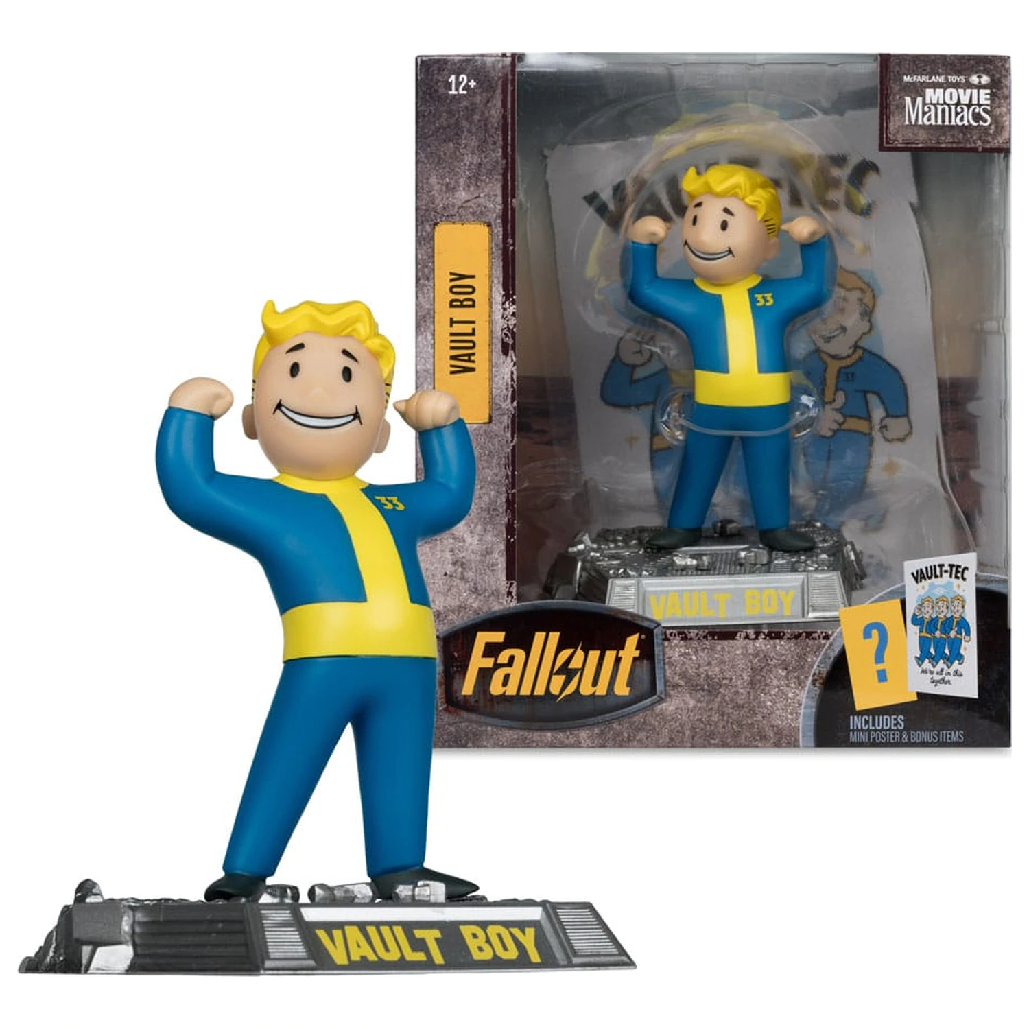 Fallout Movie Maniacs Actionfigur Vault Boy Version 1 14 cm Produktfoto