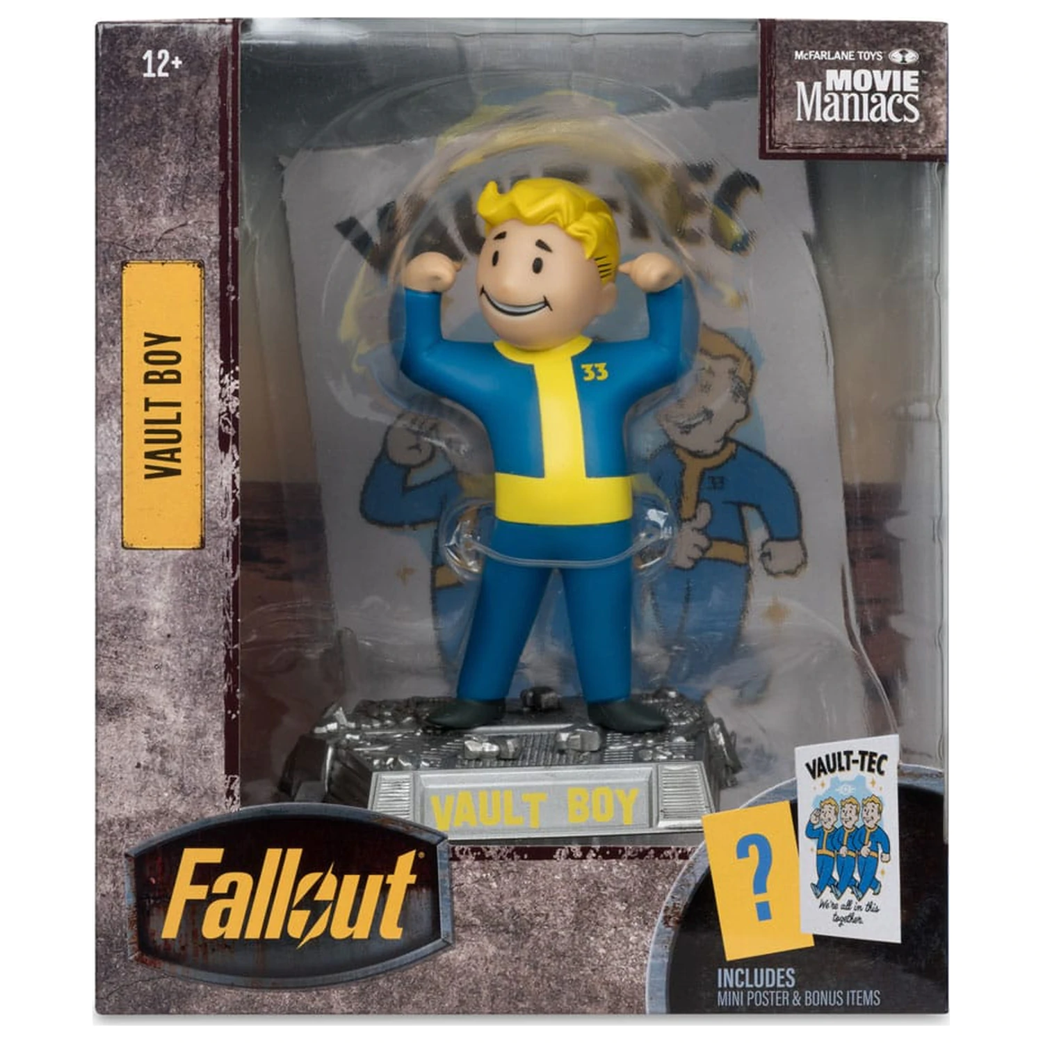 Fallout Movie Maniacs Actionfigur Vault Boy Version 1 14 cm Produktfoto