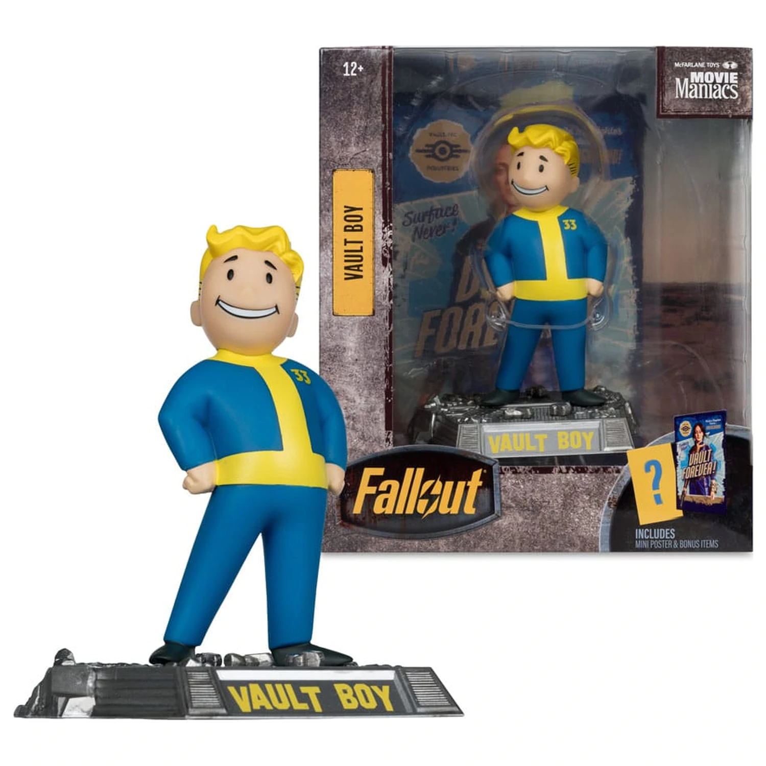 Fallout Movie Maniacs Actionfigur Vault Boy Version 2 14 cm Produktfoto
