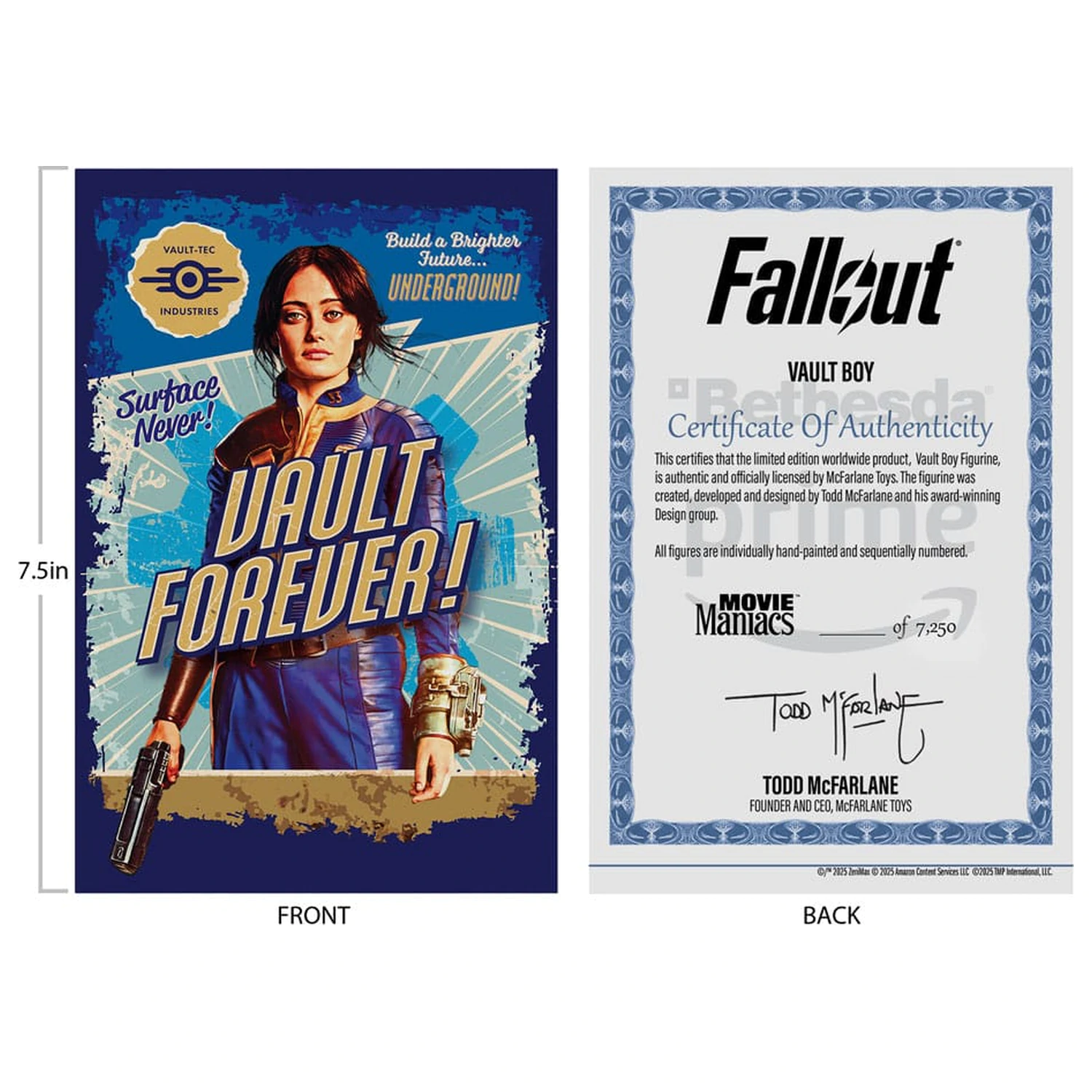 Fallout Movie Maniacs Actionfigur Vault Boy Version 2 14 cm Produktfoto