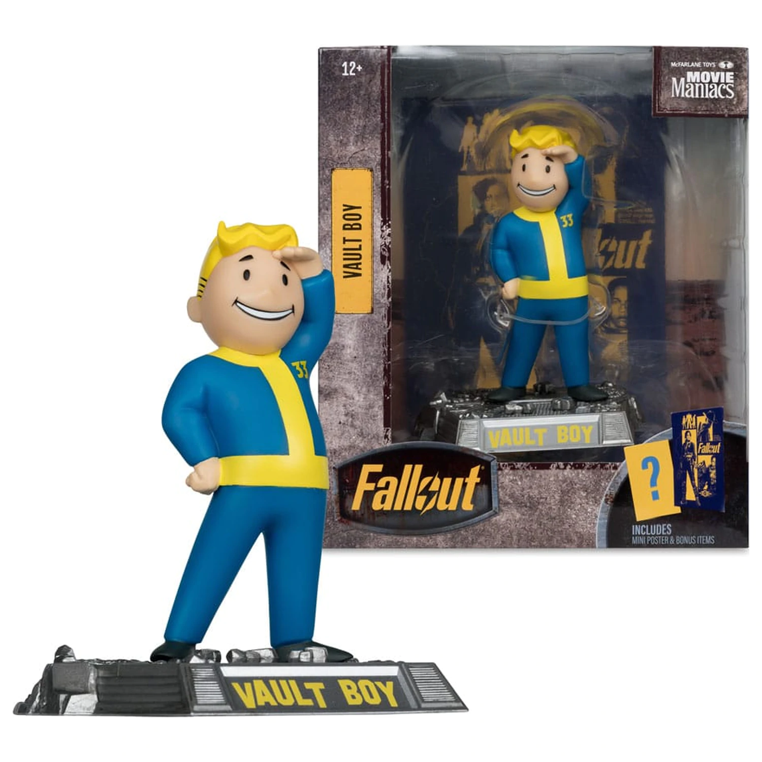 Fallout Movie Maniacs Actionfigur Vault Boy Version 3 14 cm Produktfoto