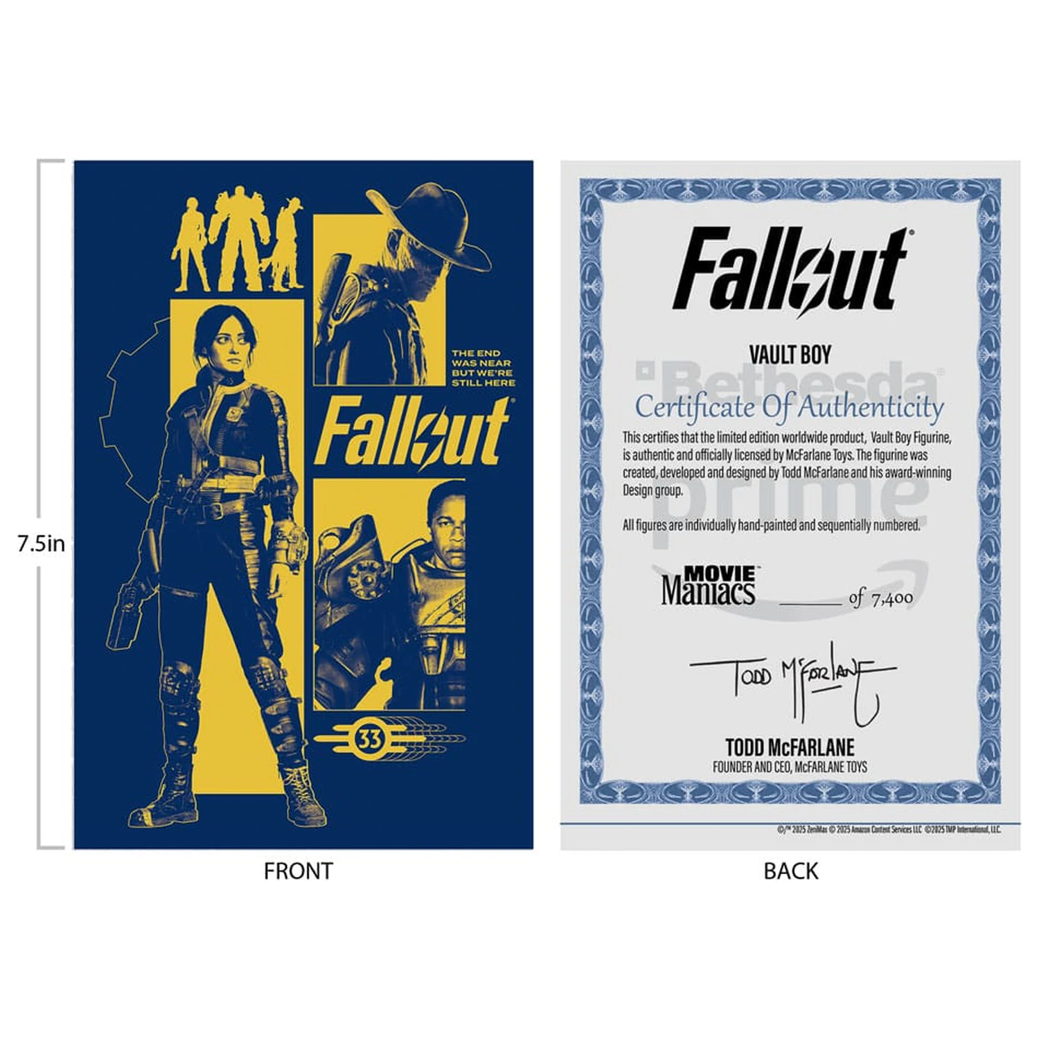 Fallout Movie Maniacs Actionfigur Vault Boy Version 3 14 cm Produktfoto