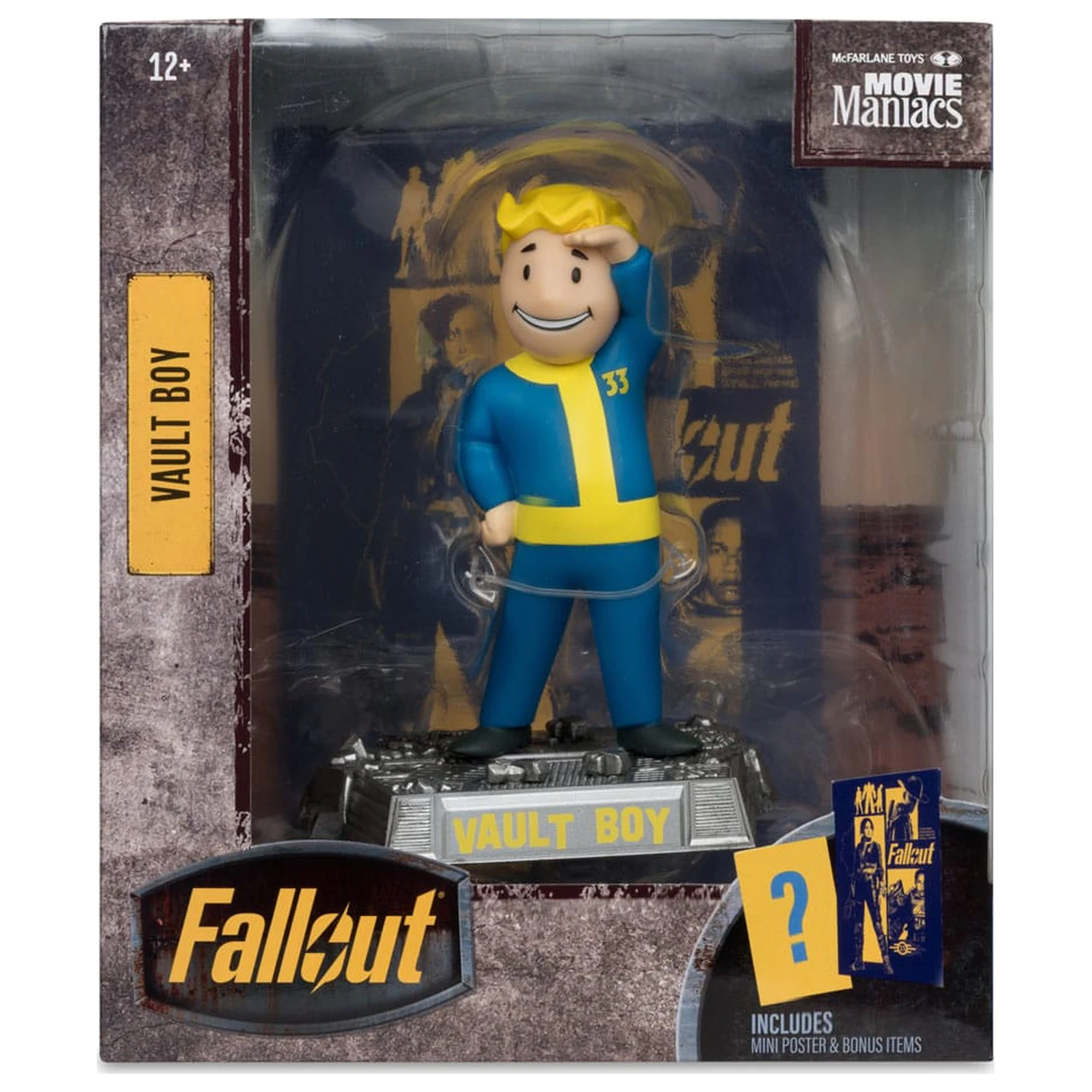 Fallout Movie Maniacs Actionfigur Vault Boy Version 3 14 cm Produktfoto