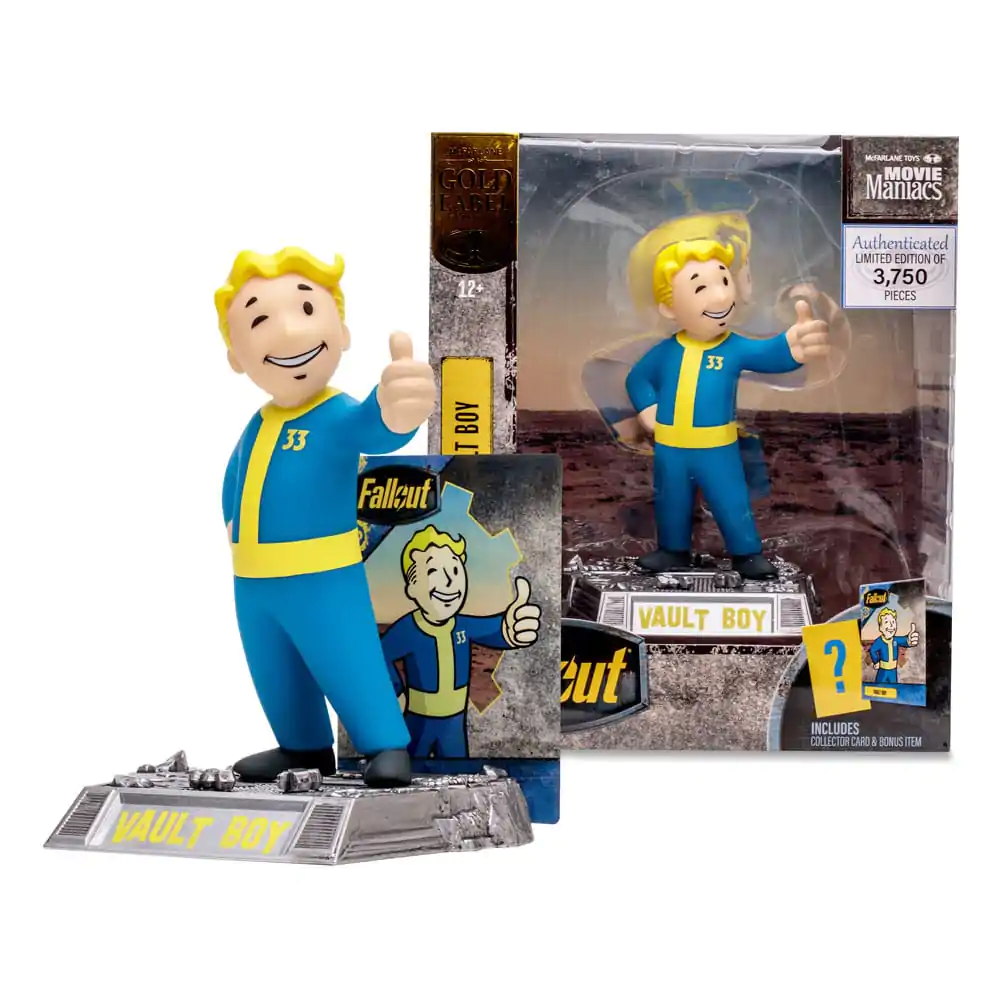 Fallout Movie Maniacs Actionfigur Vault Boy (Gold Label) 15 cm termékfotó