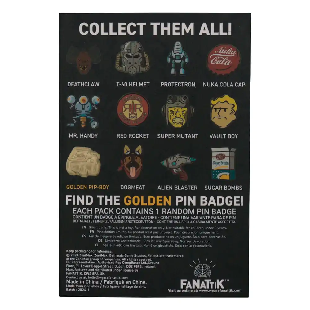 Fallout Ansteck-Pin Mystery Pin Produktfoto