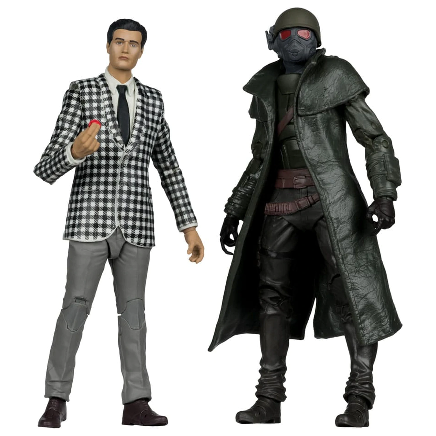 Fallout: New Vegas Statuen 2er-Pack Riot Ranger Armor & Benny Survivor 18 cm Produktfoto