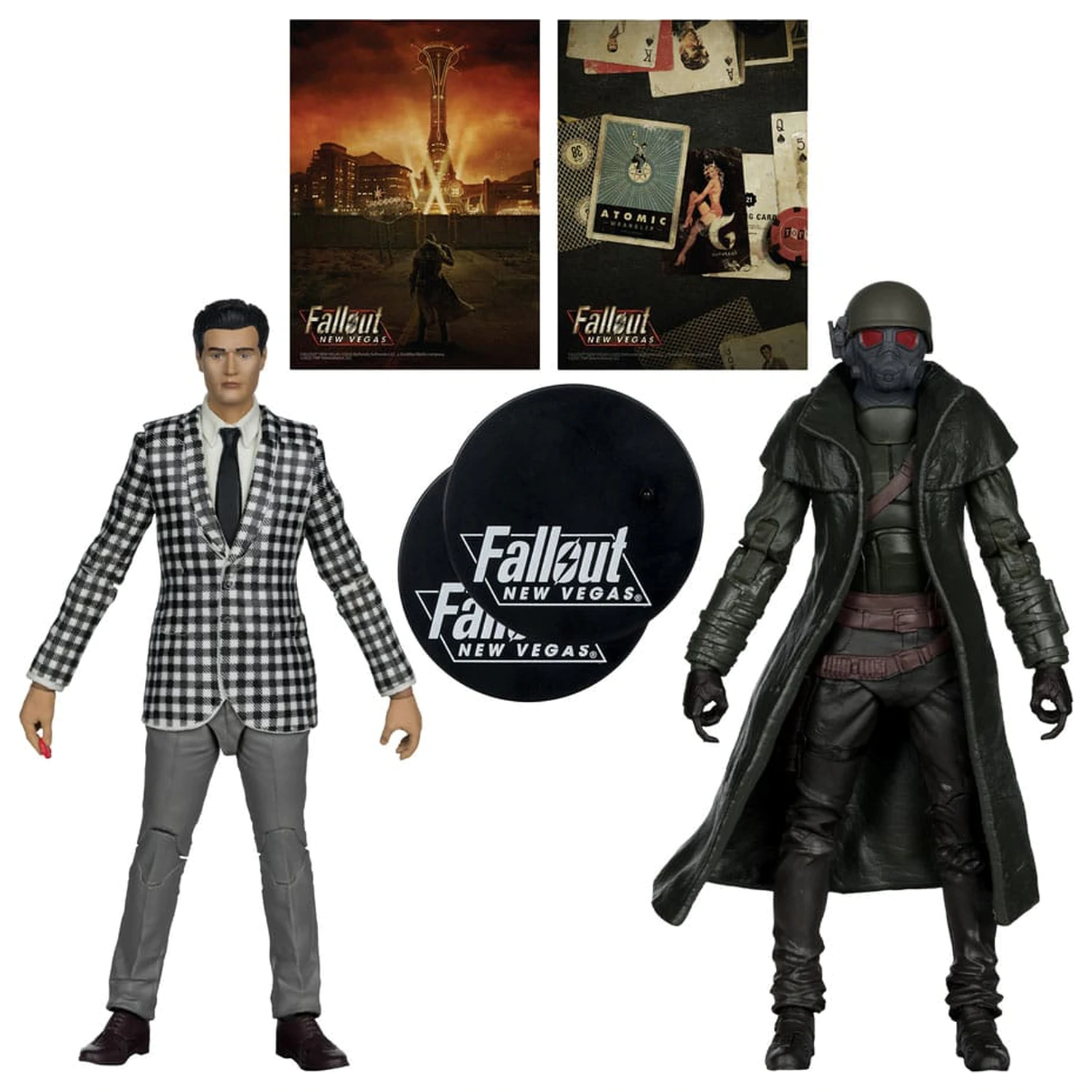 Fallout: New Vegas Statuen 2er-Pack Riot Ranger Armor & Benny Survivor 18 cm Produktfoto