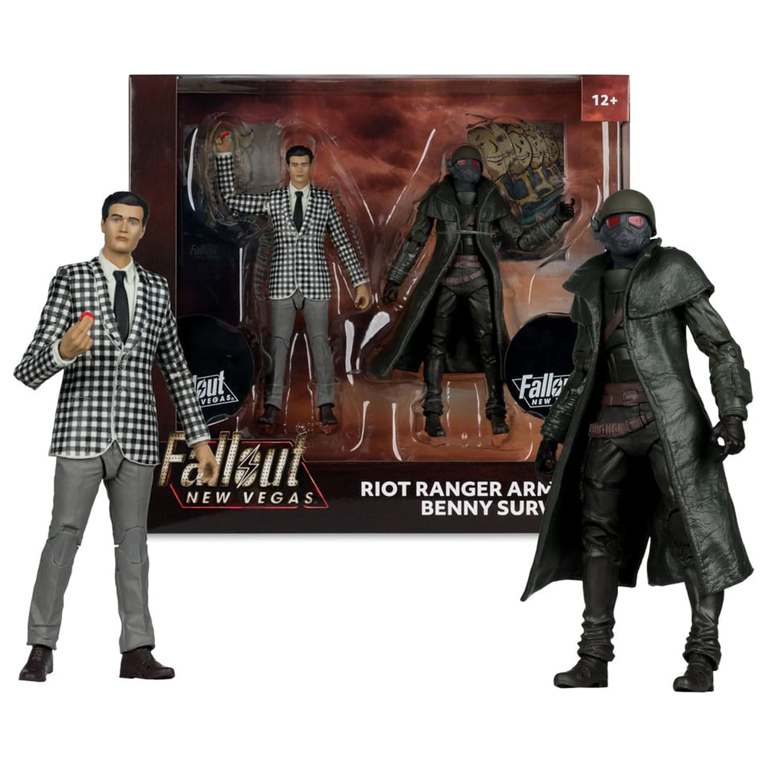 Fallout: New Vegas Statuen 2er-Pack Riot Ranger Armor & Benny Survivor 18 cm Produktfoto