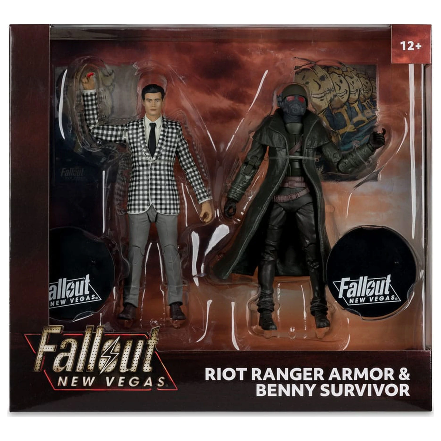 Fallout: New Vegas Statuen 2er-Pack Riot Ranger Armor & Benny Survivor 18 cm Produktfoto
