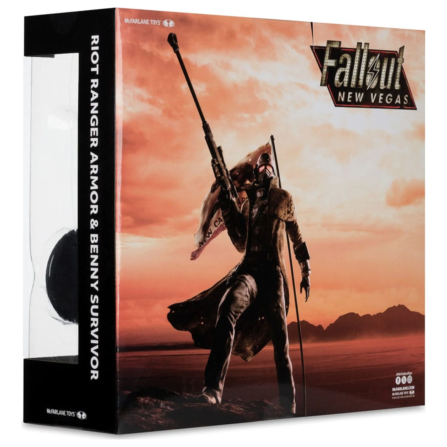 Fallout: New Vegas Statuen 2er-Pack Riot Ranger Armor & Benny Survivor 18 cm Produktfoto