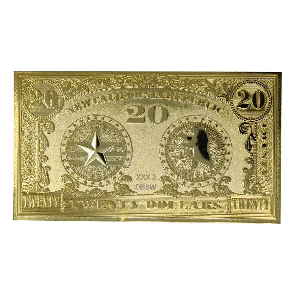 Fallout: New Vegas Replik New California Republik 20 Dollar Bill (vergoldet) Produktfoto