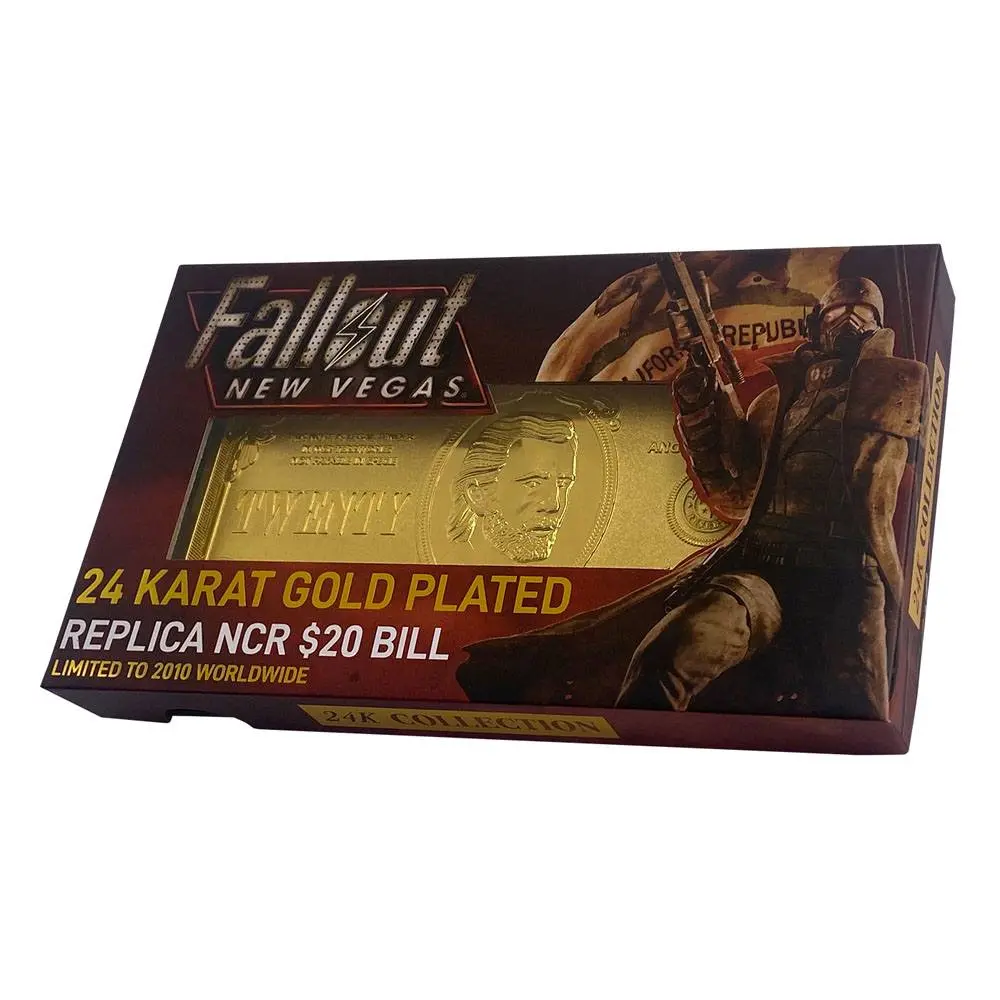 Fallout: New Vegas Replik New California Republik 20 Dollar Bill (vergoldet) Produktfoto