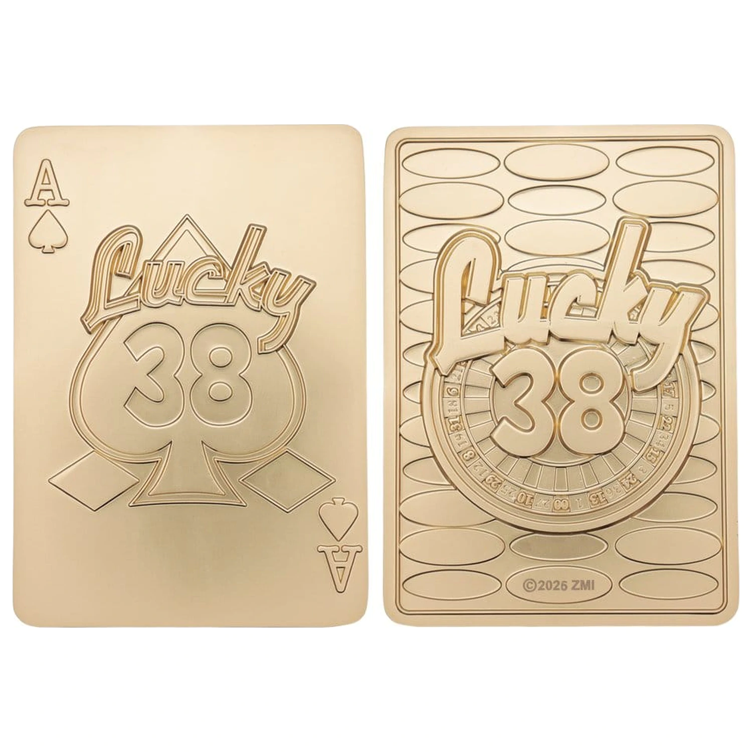 Fallout: New Vegas Replik Lucky 38 Imitation Gold Casino Set Limitierte Edition Produktfoto