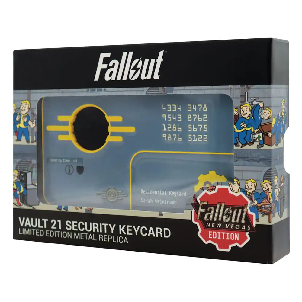 Fallout: New Vegas Replika Vault 21 Security Schlüsselkarte Limitierte Edition Produktfoto