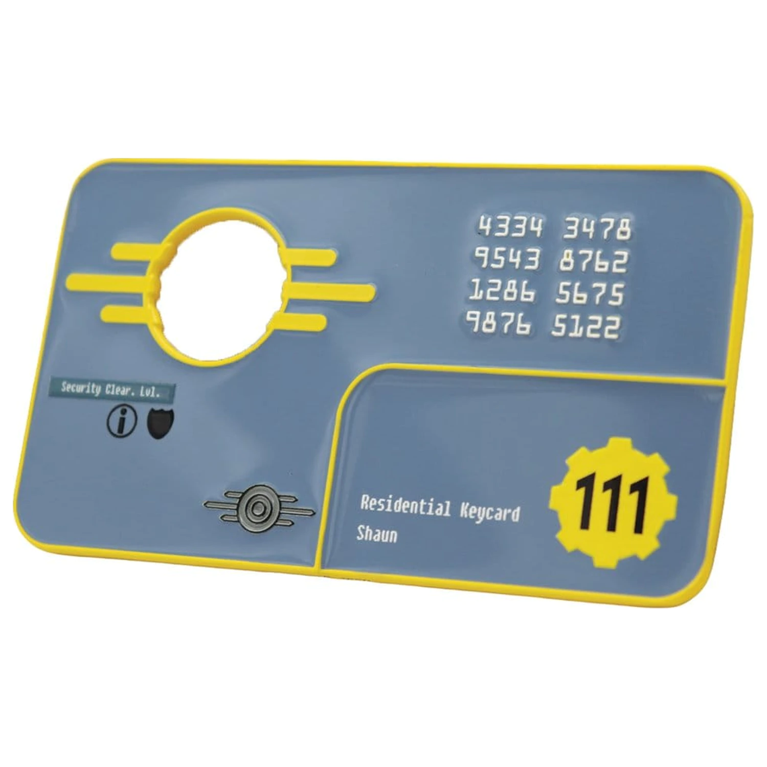 Fallout Replica Sicherheits-Schlüsselkarte Vault 111 Limited Edition 11 cm Produktfoto