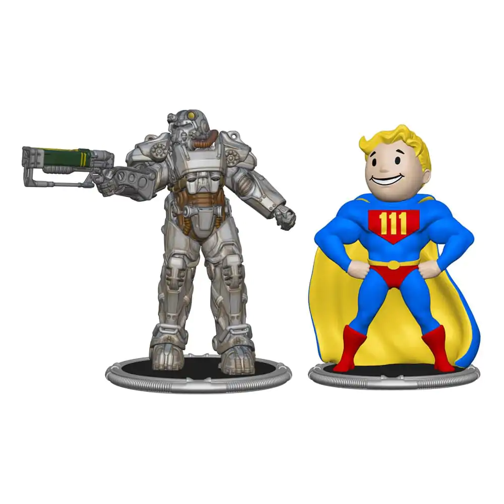 Fallout Minifiguren 2er-Pack Set C T-60 & Vault Boy (Power) 7 cm Produktfoto