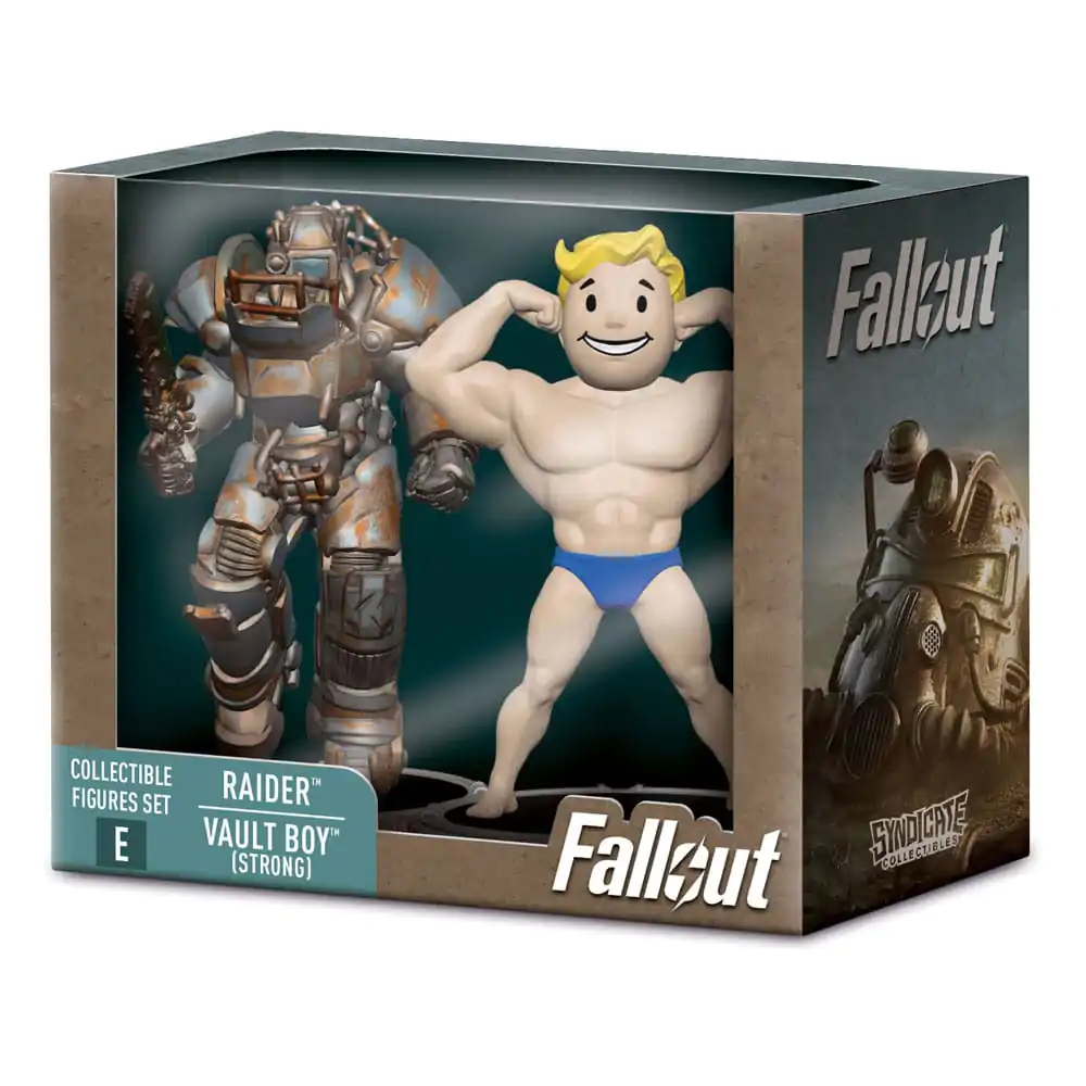Fallout Minifiguren 2er-Pack Set E Raider & Vault Boy (Strong) 7 cm termékfotó