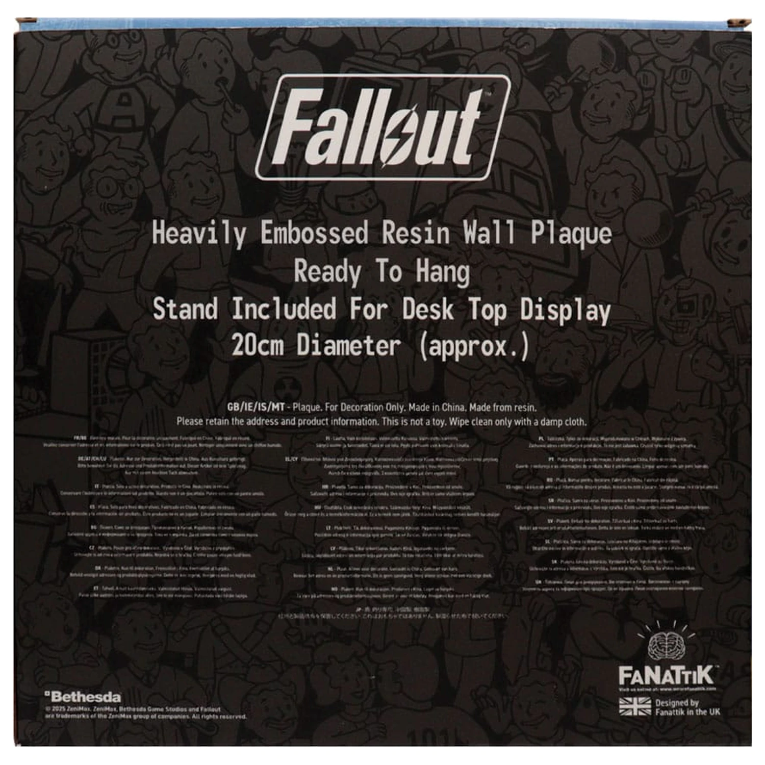 Fallout Harz Plakette Vault Boy Produktfoto