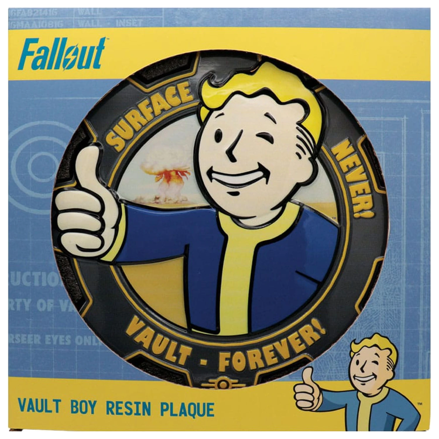 Fallout Harz Plakette Vault Boy Produktfoto