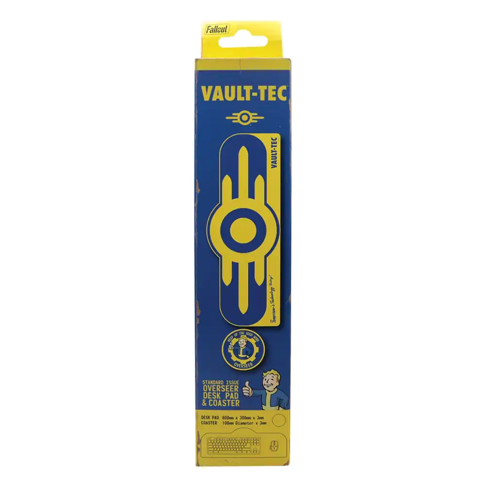 Fallout Schreibtischunterlage und Untersetzer Set Vault-Tec Produktfoto