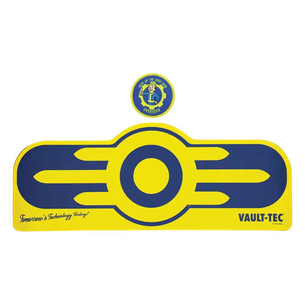 Fallout Schreibtischunterlage und Untersetzer Set Vault-Tec Produktfoto