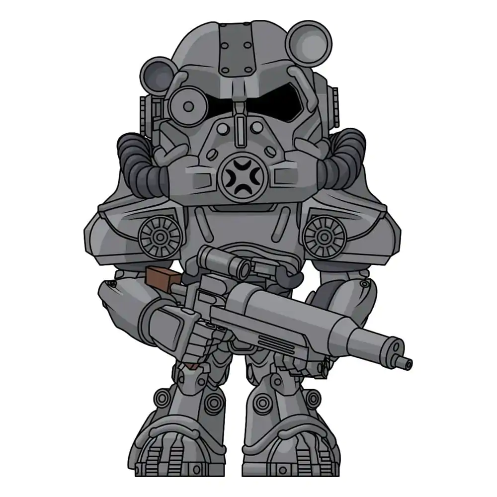 Fallout Vinyl Figur T-60 Power Armor 11 cm Produktfoto