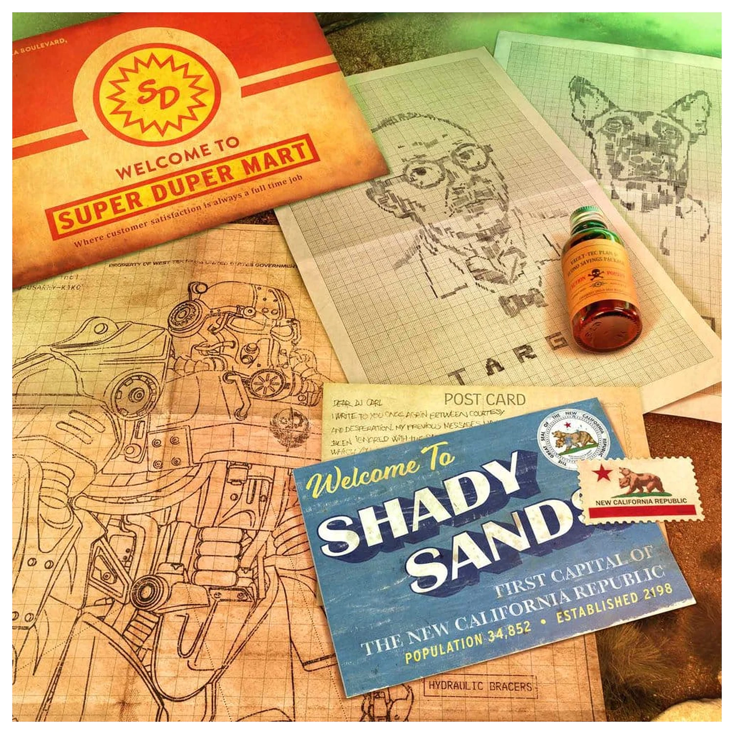 Fallout Geschenkbox Wasteland Treasures Kit Produktfoto