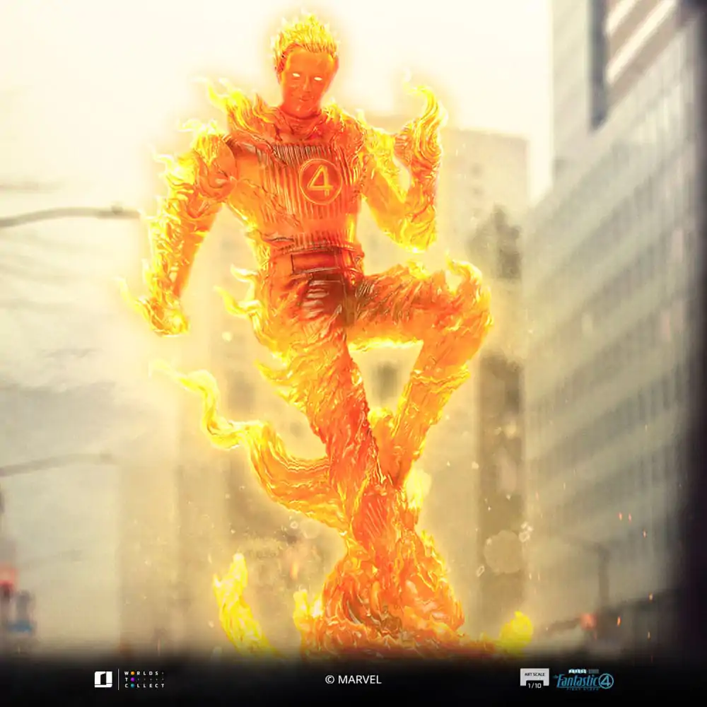 Fantastic Four Art Scale Statue 1/10 Human Torch 30 cm Produktfoto