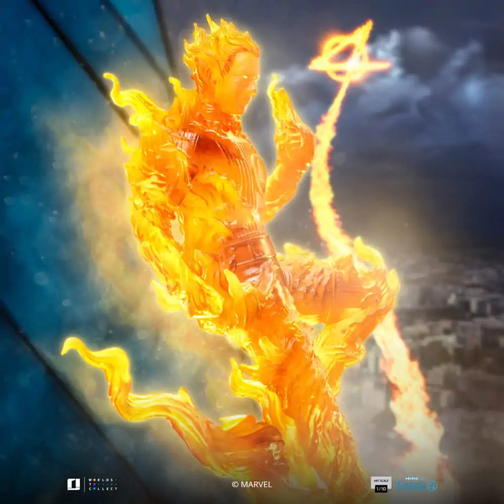 Fantastic Four Art Scale Statue 1/10 Human Torch 30 cm Produktfoto