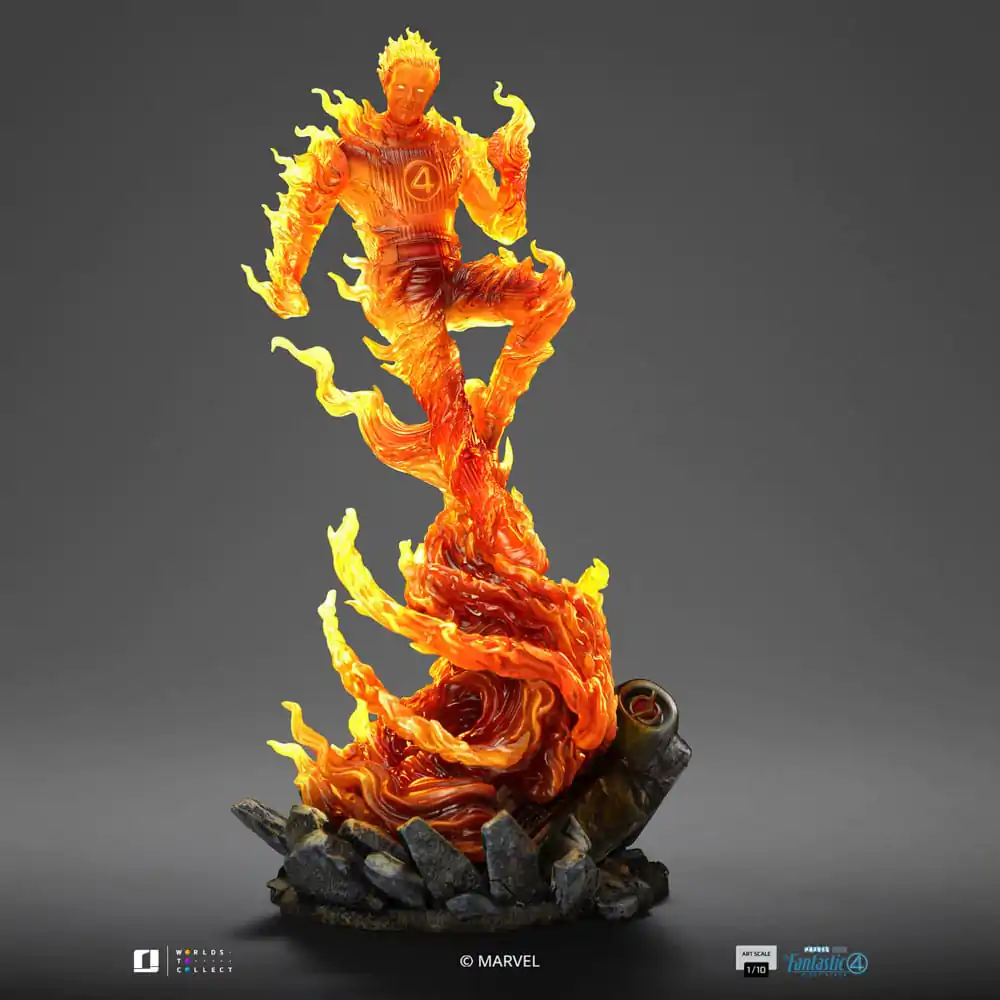Fantastic Four Art Scale Statue 1/10 Human Torch 30 cm Produktfoto