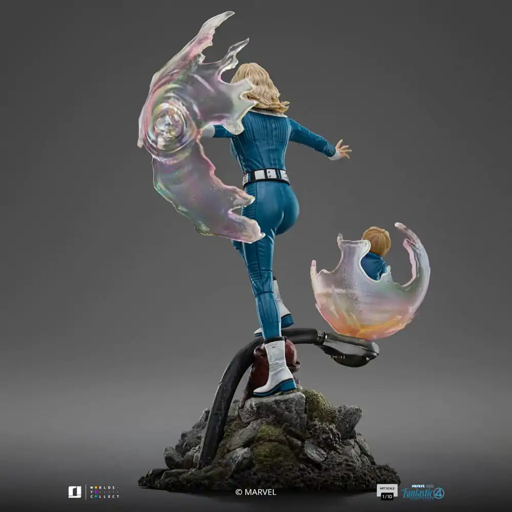 Fantastic Four Art Scale Statue 1/10 Invisible Woman and Franklin 28 cm Produktfoto