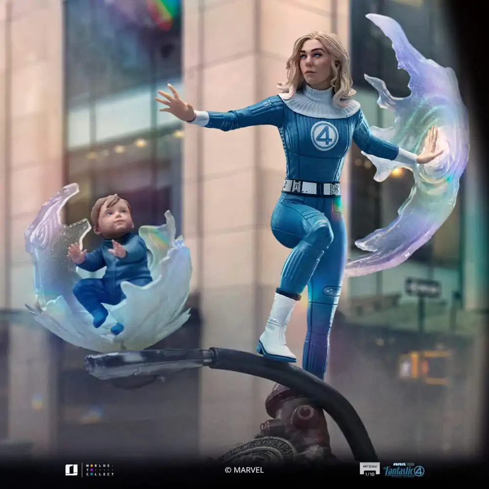 Fantastic Four Art Scale Statue 1/10 Invisible Woman and Franklin 28 cm Produktfoto