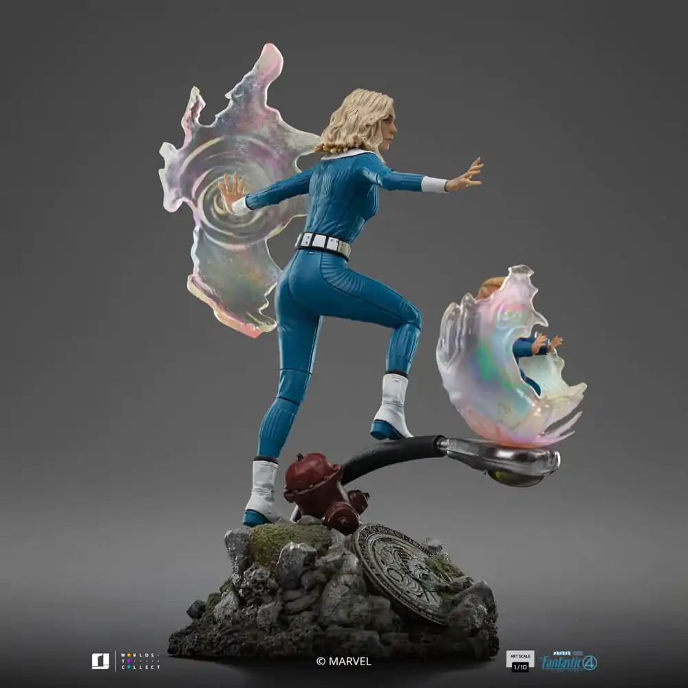 Fantastic Four Art Scale Statue 1/10 Invisible Woman and Franklin 28 cm Produktfoto