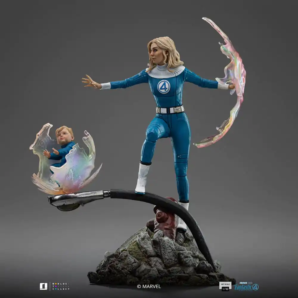 Fantastic Four Art Scale Statue 1/10 Invisible Woman and Franklin 28 cm Produktfoto