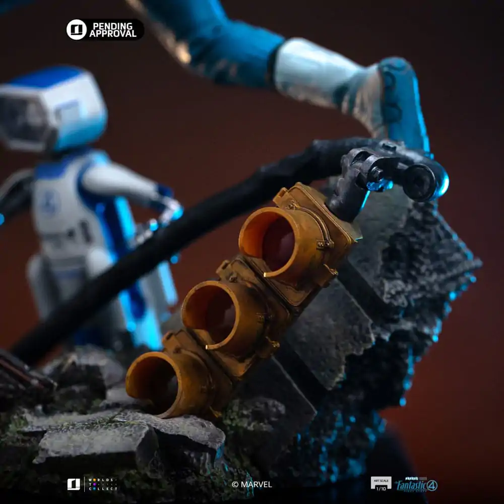 Fantastic Four Art Scale Statue 1/10 Mr. Fantastic and H.E.R.B.I.E. 26 cm Produktfoto