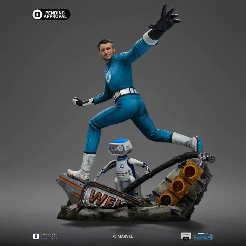 Fantastic Four Art Scale Statue 1/10 Mr. Fantastic and H.E.R.B.I.E. 26 cm Produktfoto