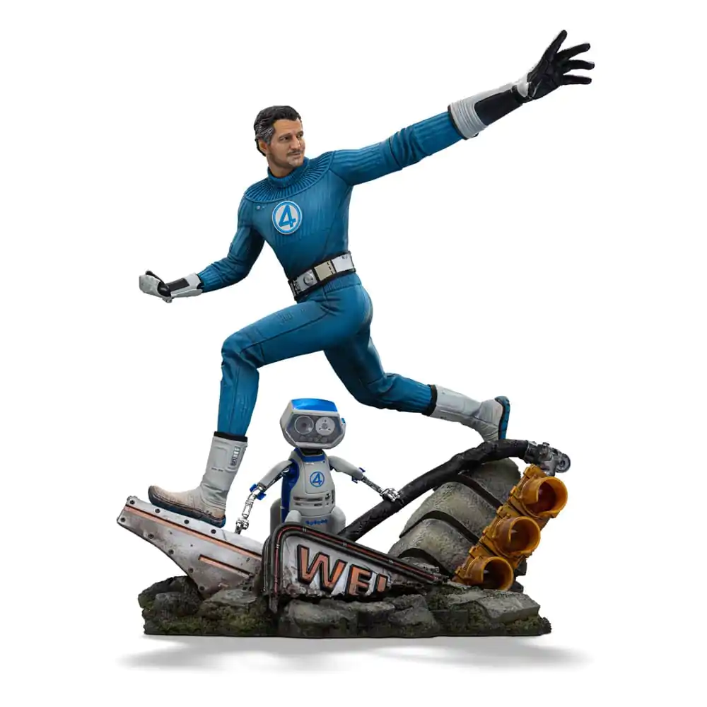 Fantastic Four Art Scale Statue 1/10 Mr. Fantastic and H.E.R.B.I.E. 26 cm Produktfoto