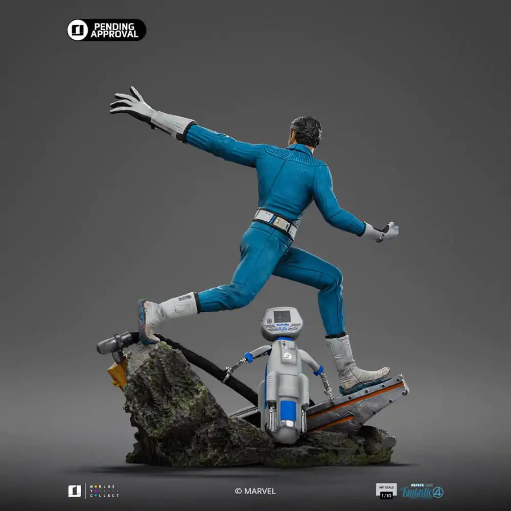 Fantastic Four Art Scale Statue 1/10 Mr. Fantastic and H.E.R.B.I.E. 26 cm Produktfoto