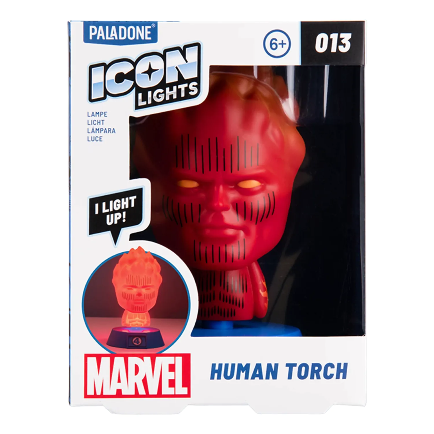 Fantastic Four Icons Light Human Torch 11 cm Produktfoto