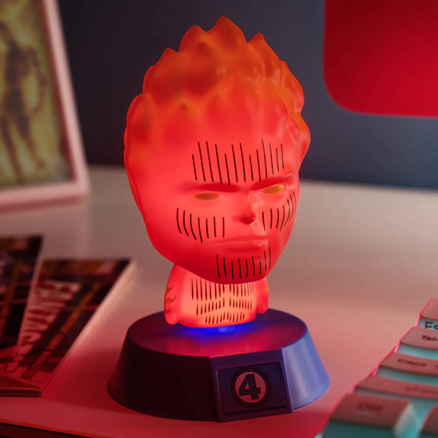 Fantastic Four Icons Light Human Torch 11 cm Produktfoto