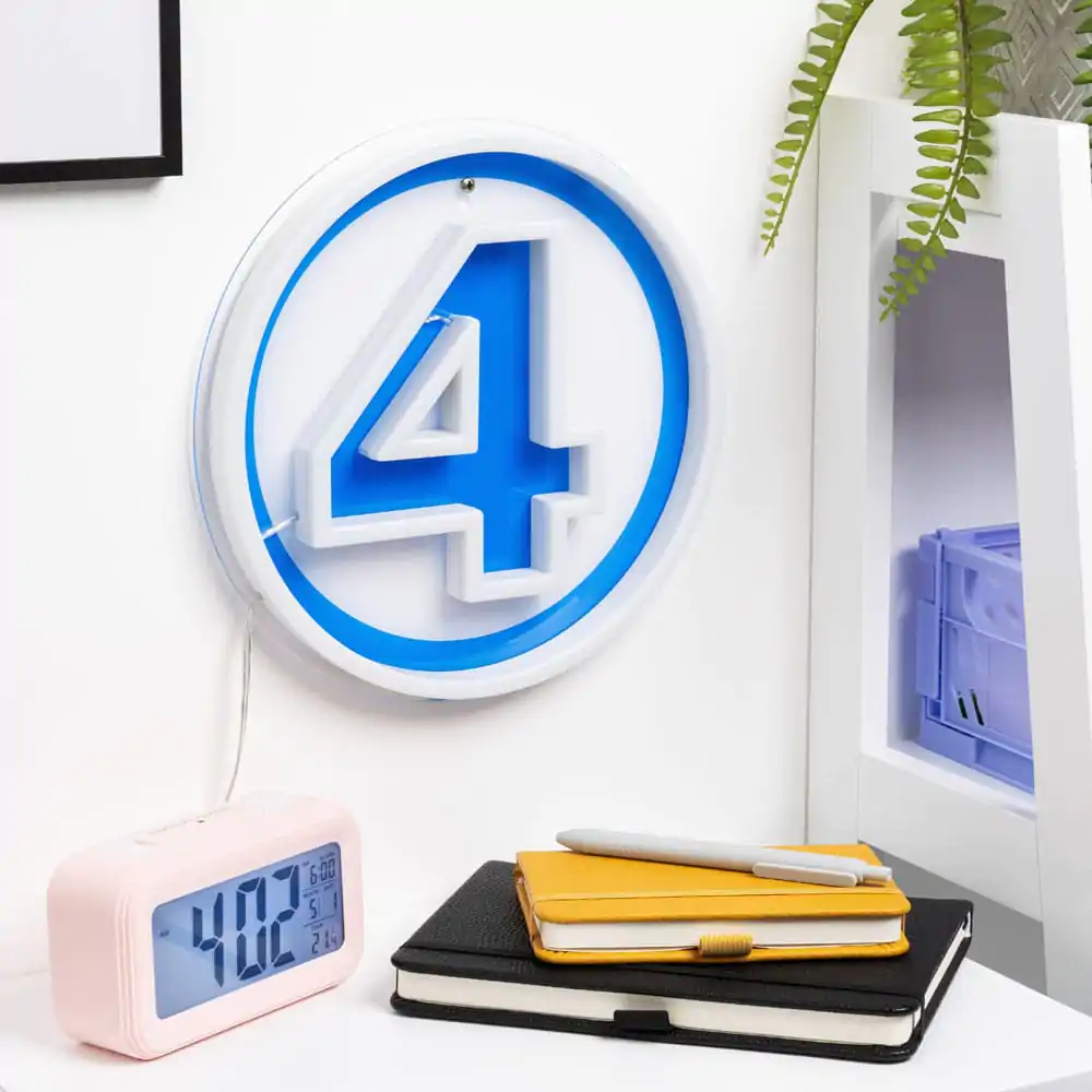 Fantastic Four LED Wandleuchte Leuchte Logo Neon Produktfoto