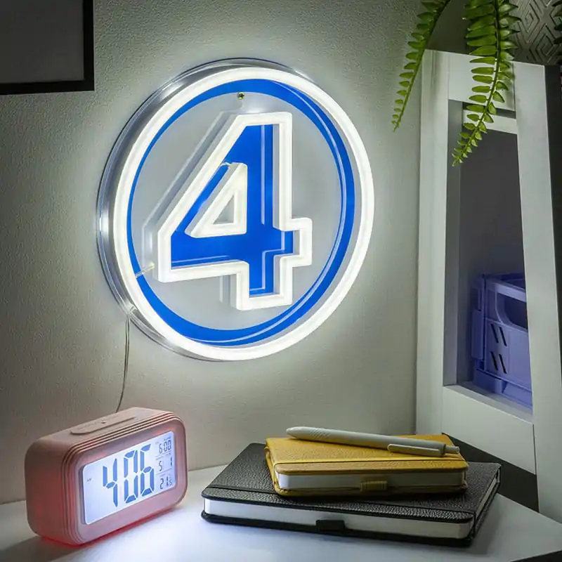 Fantastic Four LED Wandleuchte Leuchte Logo Neon Produktfoto